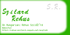 szilard rehus business card